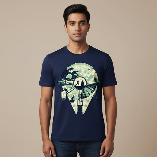 star wars luke vs. vader t-shirt tv & movies buy online india the banyan tee tbt men women girls boys unisex navy