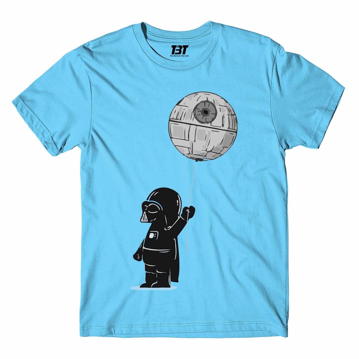 star wars darth's balloon t-shirt tv & movies buy online india the banyan tee tbt men women girls boys unisex Sky Blue