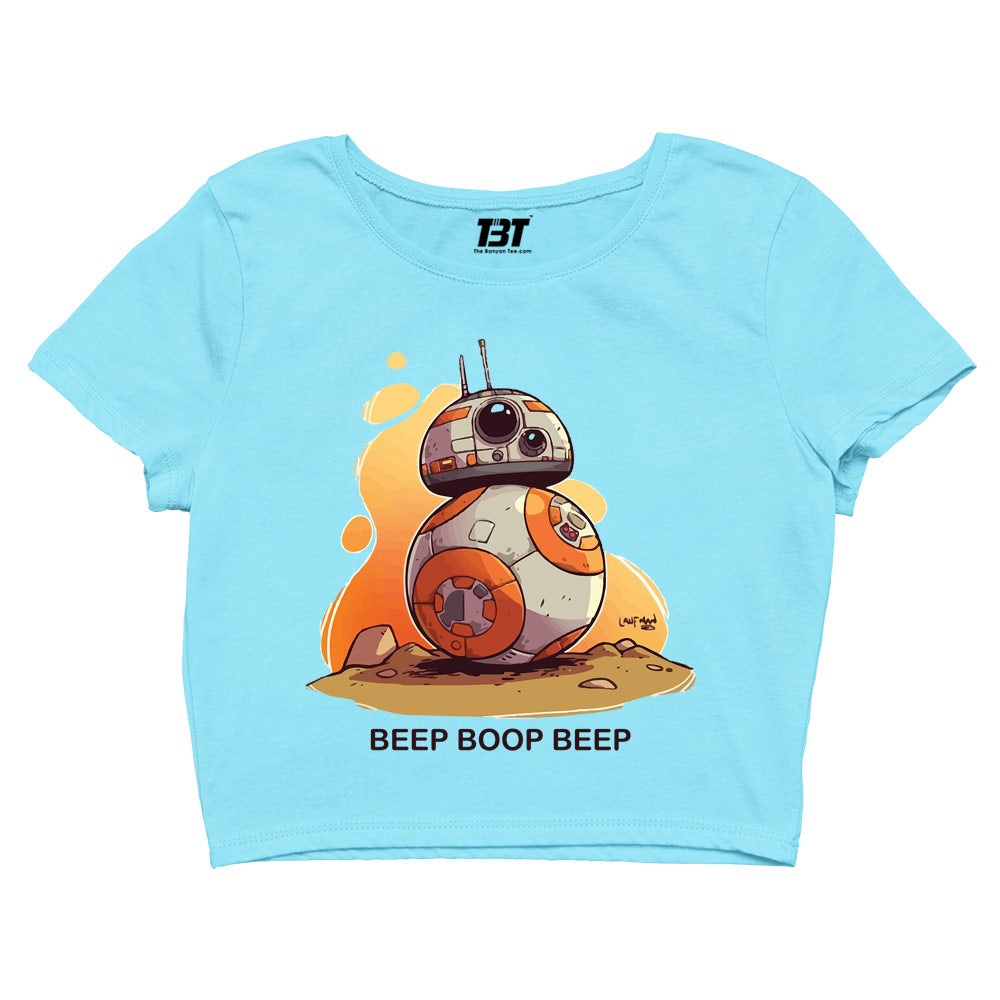 star wars bb-8 crop top tv & movies buy online india the banyan tee tbt men women girls boys unisex beige