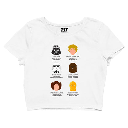 star wars who said what crop top tv & movies buy online india the banyan tee tbt men women girls boys unisex white dialogues