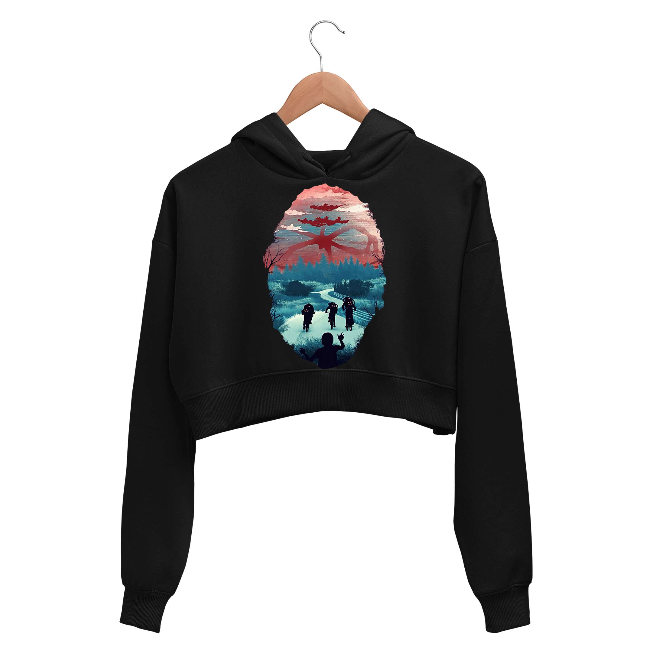 Buy Crop Hoodie Shadow Monster at Rs. 50 OFF The Banyan Tee