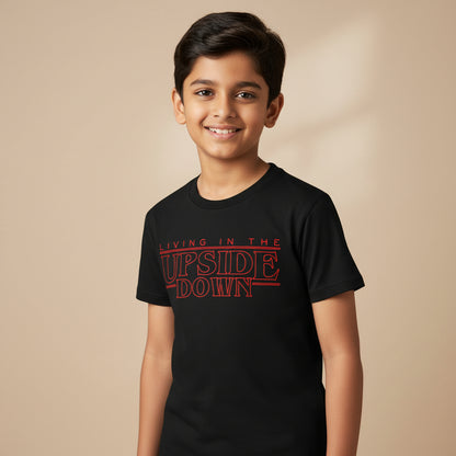 stranger things the upside down t-shirt tv & movies buy online india the banyan tee tbt men women girls boys unisex black stranger things eleven demogorgon shadow monster dustin quote vector art clothing accessories merchandise