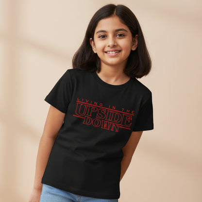 stranger things the upside down t-shirt tv & movies buy online india the banyan tee tbt men women girls boys unisex black stranger things eleven demogorgon shadow monster dustin quote vector art clothing accessories merchandise