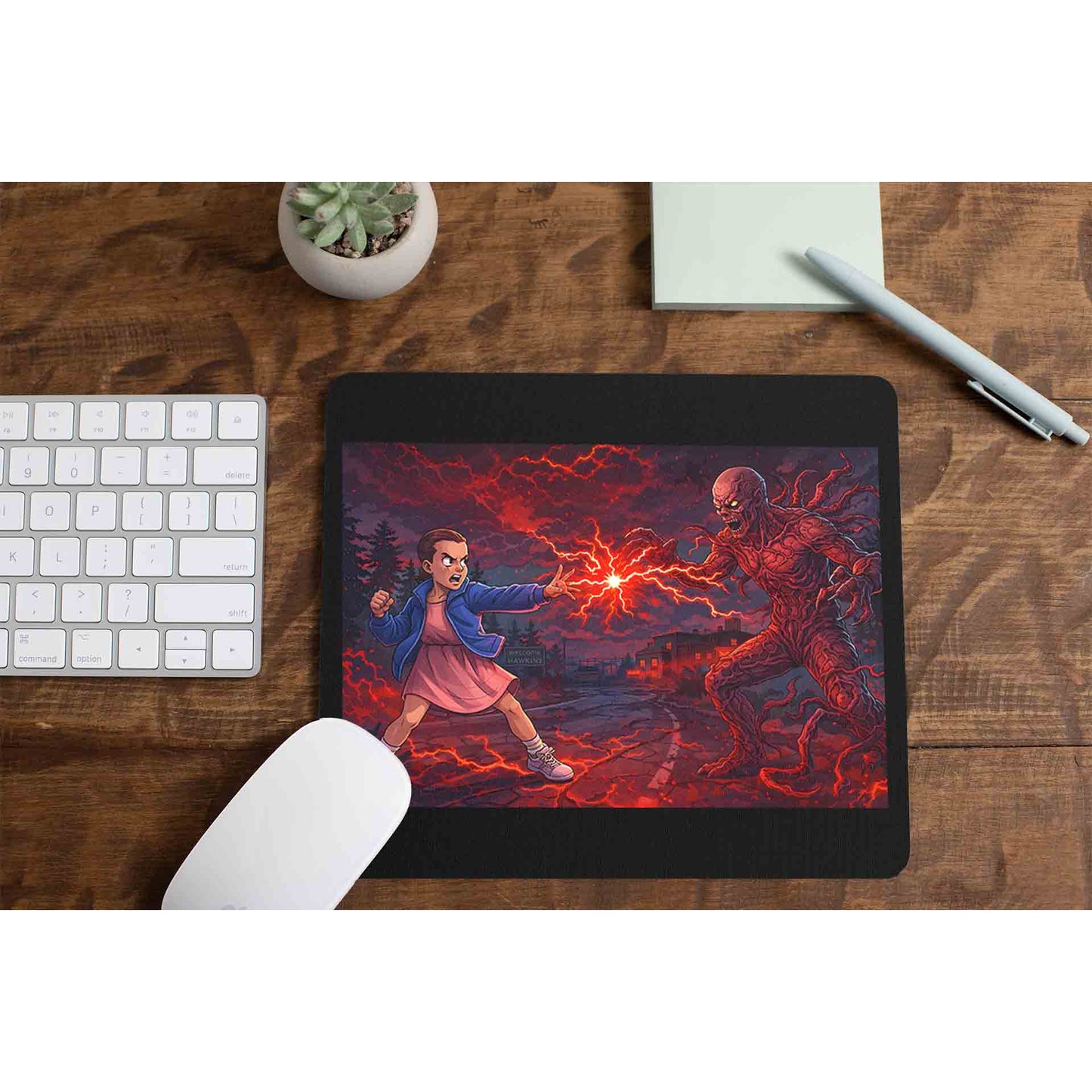 stranger things 11 vs 1 mousepad logitech large anime tv & movies buy online india the banyan tee tbt men women girls boys unisex stranger things eleven demogorgon shadow monster dustin quote vector art clothing accessories merchandise