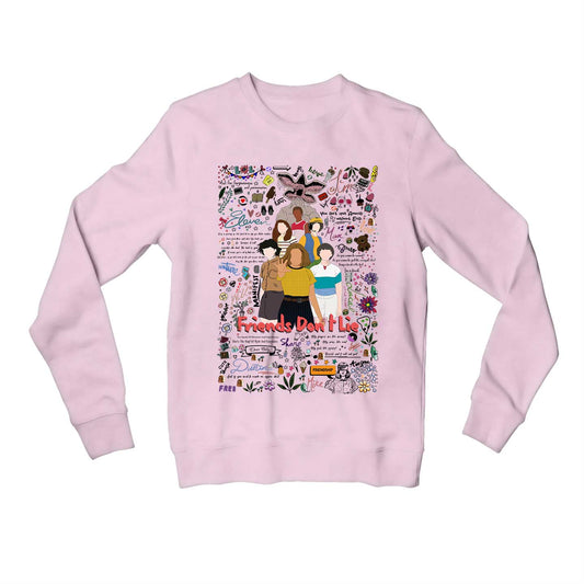 stranger things the upside doodle sweatshirt upper winterwear tv & movies buy online india the banyan tee tbt men women girls boys unisex baby pink 