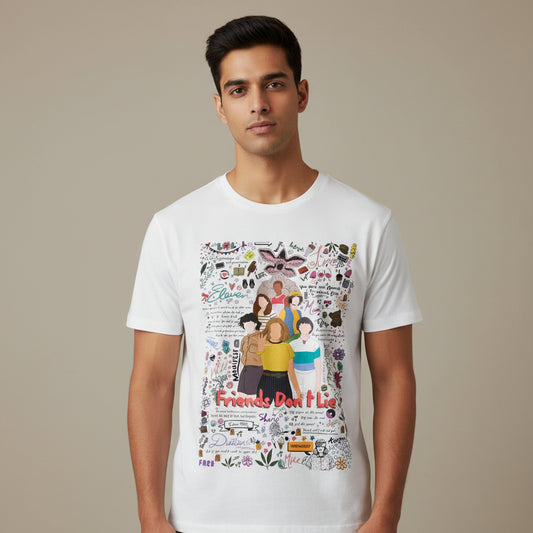 stranger things the upside doodle t-shirt tv & movies buy online india the banyan tee tbt men women girls boys unisex white
