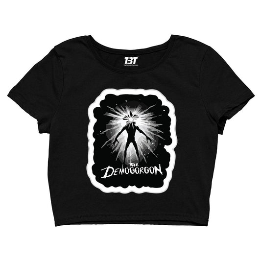 stranger things she's crazy crop top tv & movies buy online india the banyan tee tbt men women girls boys unisex black stranger things eleven demogorgon shadow monster dustin quote vector art clothing accessories merchandise