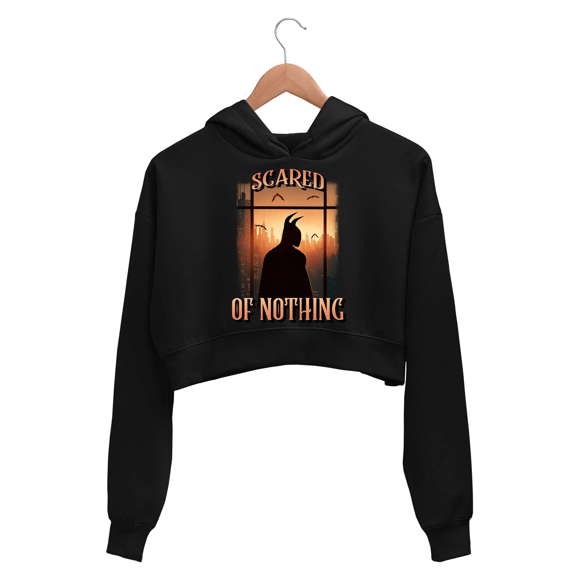 Buy Superheroes Crop Hoodie Scared Of Nothing at 50 OFF