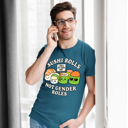 T shirt - Sushi Rolls Not Gender Roles