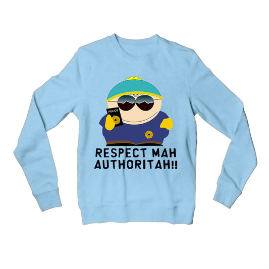 south park respect mah authoritah sweatshirt upper winterwear tv & movies buy online india the banyan tee tbt men women girls boys unisex gray south park kenny cartman stan kyle cartoon character illustration