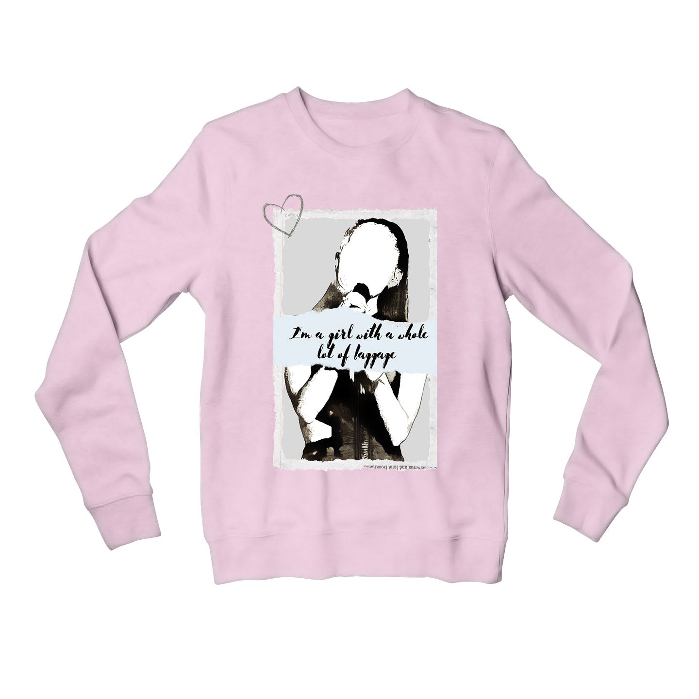 ariana grande ghostin sweatshirt upper winterwear music band buy online india the banyan tee tbt men women girls boys unisex baby pink