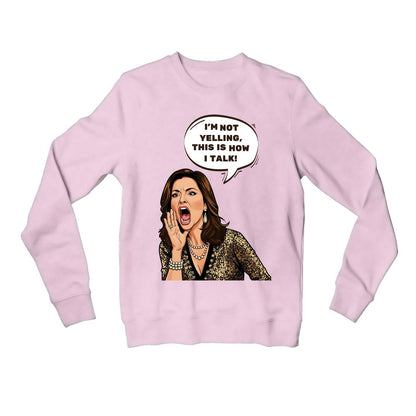 modern family how i talk sweatshirt upper winterwear tv & movies buy online india the banyan tee tbt men women girls boys unisex baby pink