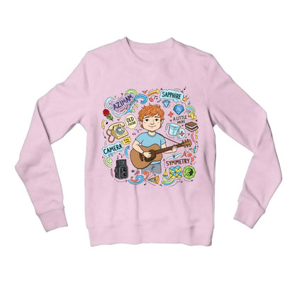 ed sheeran gingerverse sweatshirt upper winterwear music band buy online india the banyan tee tbt men women girls boys unisex baby pink 