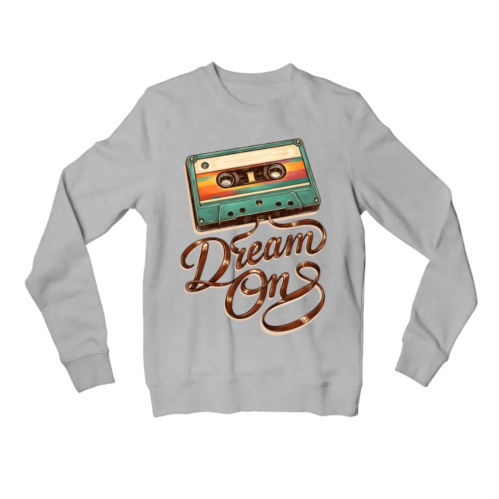 aerosmith dream on sweatshirt upper winterwear music band buy online india the banyan tee tbt men women girls boys unisex gray 