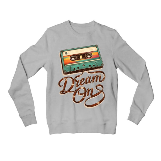 aerosmith dream on sweatshirt upper winterwear music band buy online india the banyan tee tbt men women girls boys unisex gray 