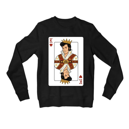 elvis presley the king of rock and roll sweatshirt upper winterwear music band buy online india the banyan tee tbt men women girls boys unisex black 