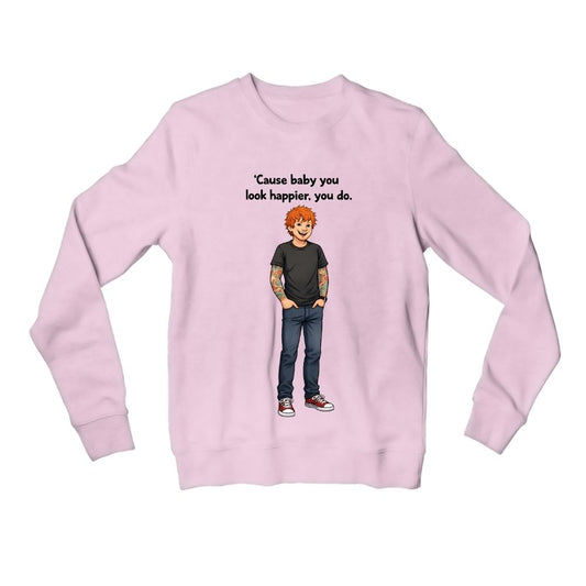 ed sheeran happier sweatshirt upper winterwear music band buy online india the banyan tee tbt men women girls boys unisex baby pink 