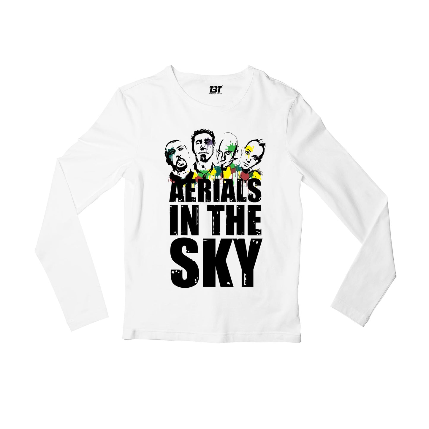 system of a down aerials in the sky full sleeves long sleeves music band buy online india the banyan tee tbt men women girls boys unisex white
