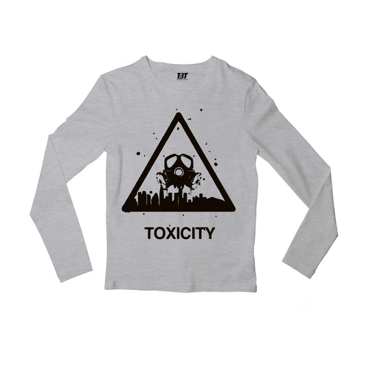 system of a down toxicity full sleeves long sleeves music band buy online india the banyan tee tbt men women girls boys unisex gray