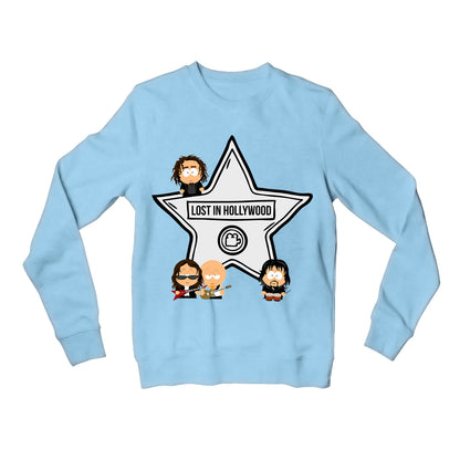 system of a down lost in hollywood sweatshirt upper winterwear music band buy online india the banyan tee tbt men women girls boys unisex baby blue