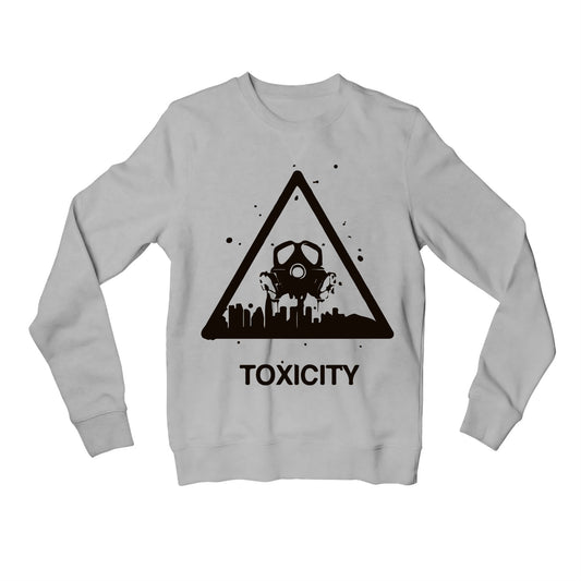 system of a down toxicity sweatshirt upper winterwear music band buy online india the banyan tee tbt men women girls boys unisex gray