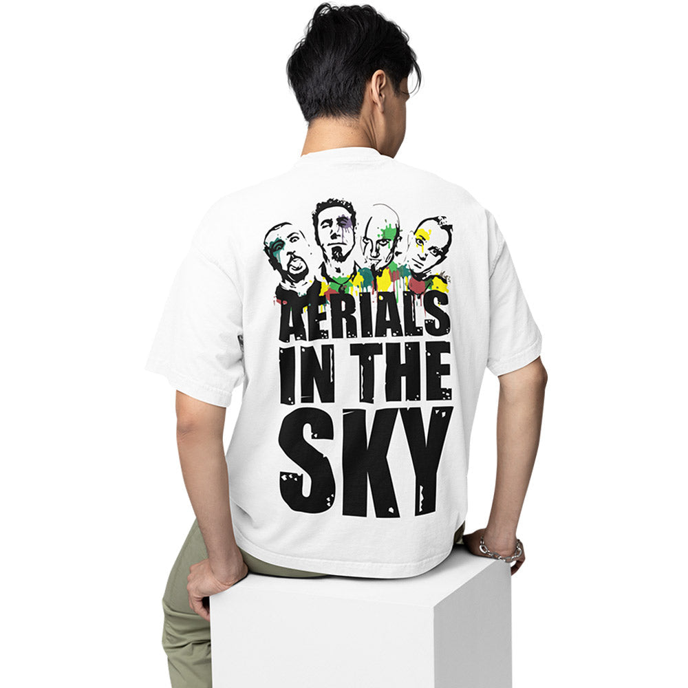 system of a down oversized t shirt - aerials in the sky music t-shirt white buy online india the banyan tee tbt men women girls boys unisex