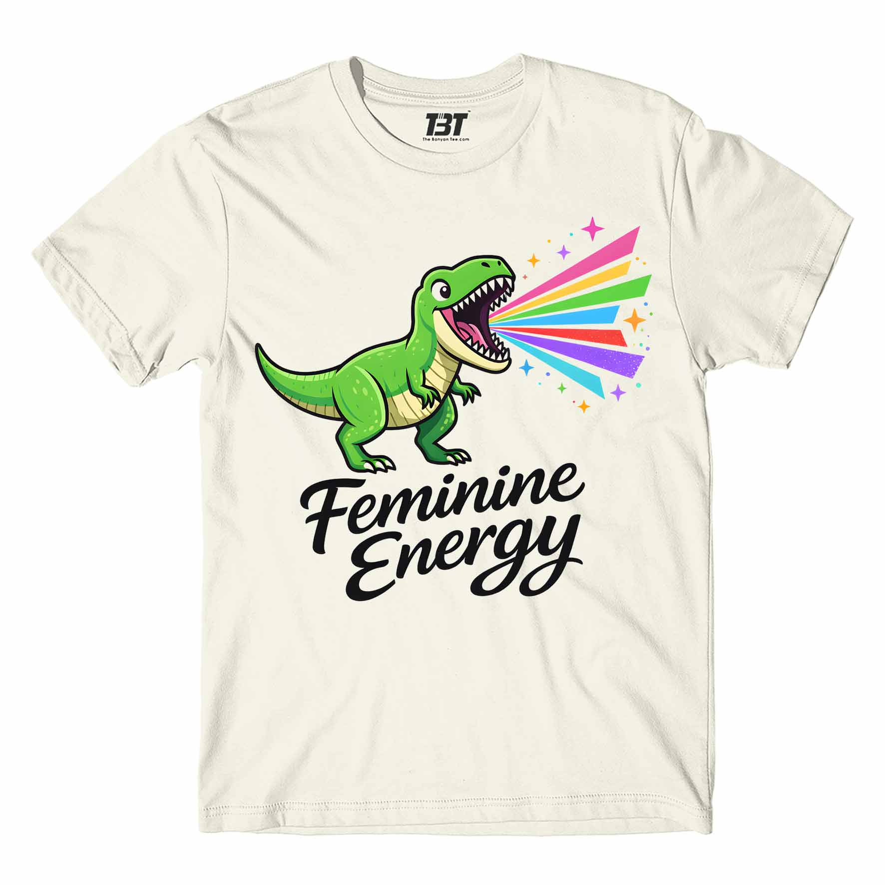 printed graphic feminine energy t-shirt printed graphic stylish buy online india the banyan tee tbt men women girls boys unisex off white