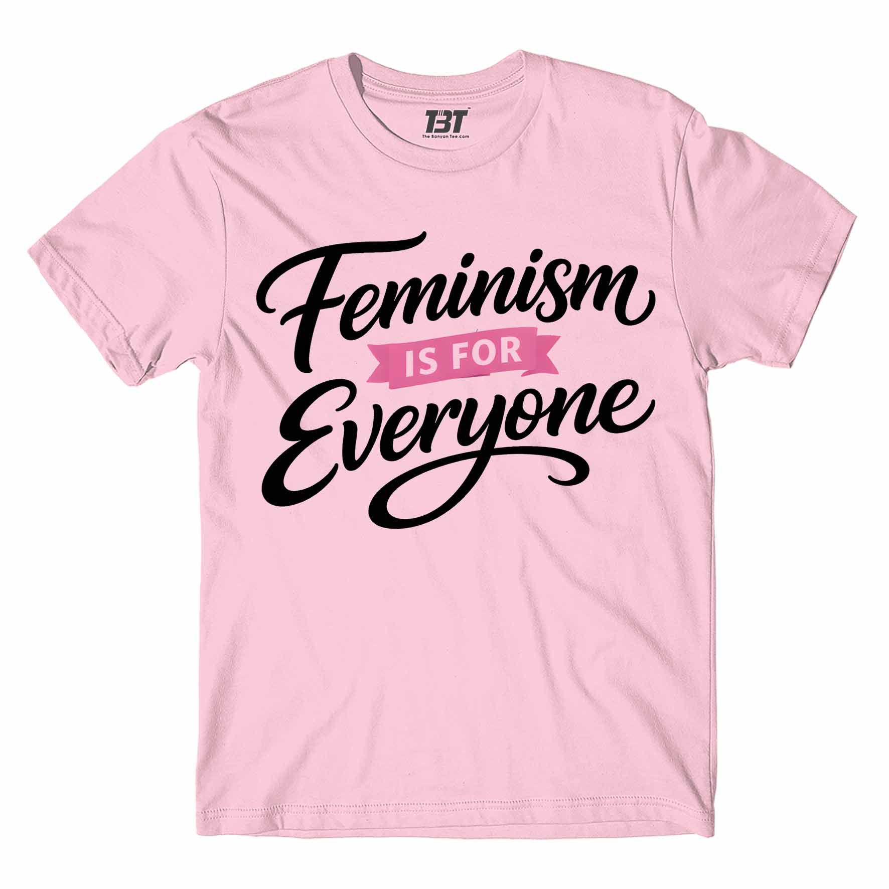 printed graphic feminism is for everyone t-shirt printed graphic stylish buy online india the banyan tee tbt men women girls boys unisex baby pink