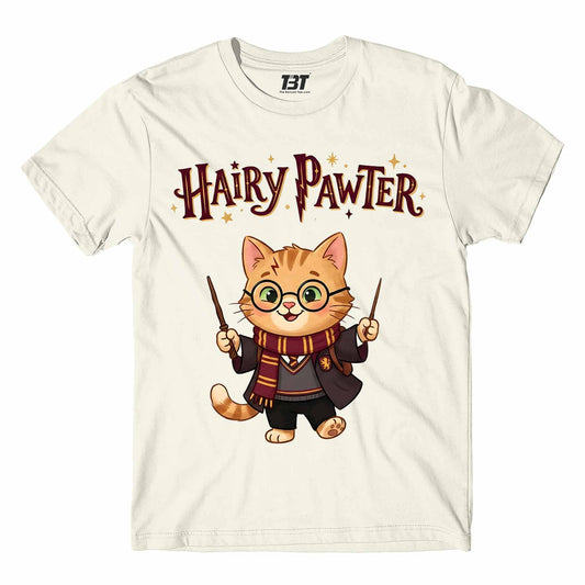 printed graphic hairy pawter t-shirt printed graphic stylish buy online india the banyan tee tbt men women girls boys unisex off white