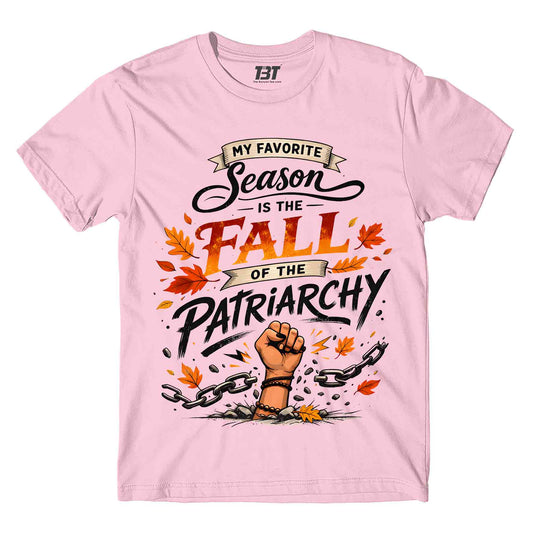 printed graphic the fall of patriarchy t-shirt printed graphic stylish buy online india the banyan tee tbt men women girls boys unisex baby pink