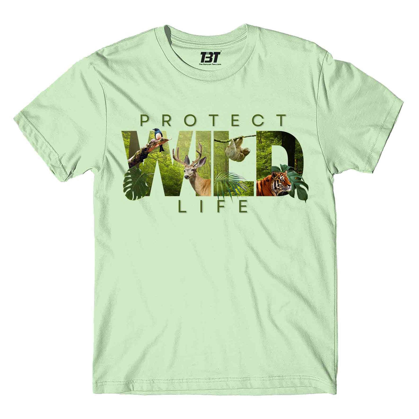printed graphic protect the wildlife t-shirt printed graphic stylish buy online india the banyan tee tbt men women girls boys unisex jade