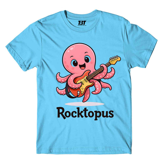 printed graphic rocktopus t-shirt printed graphic stylish buy online india the banyan tee tbt men women girls boys unisex turquoise