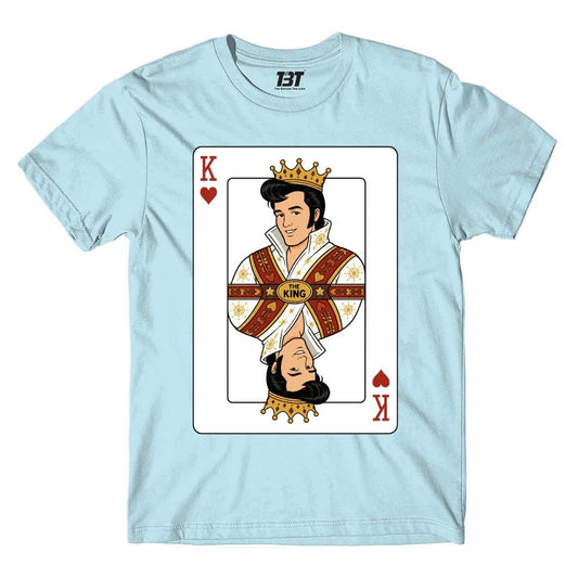 elvis presley the king of rock and roll t-shirt music band buy online india the banyan tee tbt men women girls boys unisex baby blue 