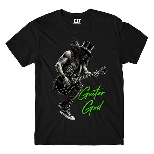 guns n' roses guitar god t-shirt music band buy online india the banyan tee tbt men women girls boys unisex black 