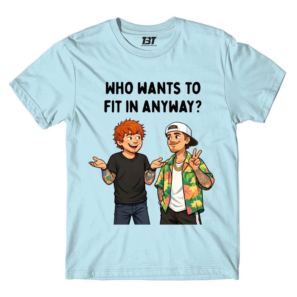 ed sheeran who wants to fit in t-shirt music band buy online india the banyan tee tbt men women girls boys unisex baby blue 