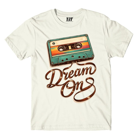 aerosmith dream on t-shirt music band buy online india the banyan tee tbt men women girls boys unisex off white 