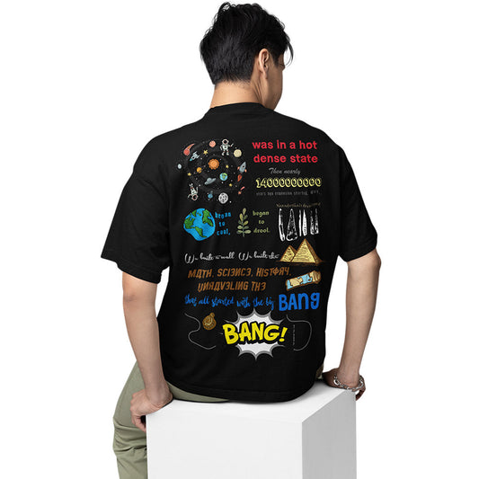 the big bang theory oversized t shirt - title song doodle tv & movies t-shirt black buy online india the banyan tee tbt men women girls boys unisex