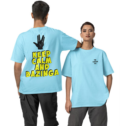 The Big Bang Theory Oversized T shirt - Keep Calm & Bazinga