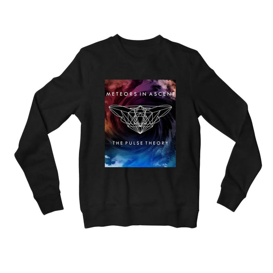 the pulse theory meteors in ascent sweatshirt upper winterwear music band buy online india the banyan tee tbt men women girls boys unisex black