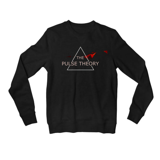 the pulse theory logo sweatshirt upper winterwear music band buy online india the banyan tee tbt men women girls boys unisex black