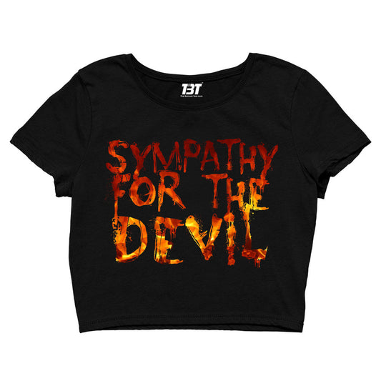 the rolling stones sympathy for the devil crop top music band buy online india the banyan tee tbt men women girls boys unisex black