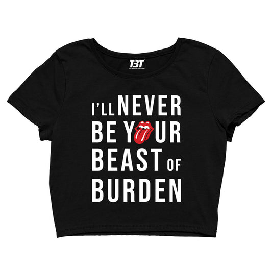 the rolling stones beast of burden crop top music band buy online india the banyan tee tbt men women girls boys unisex black