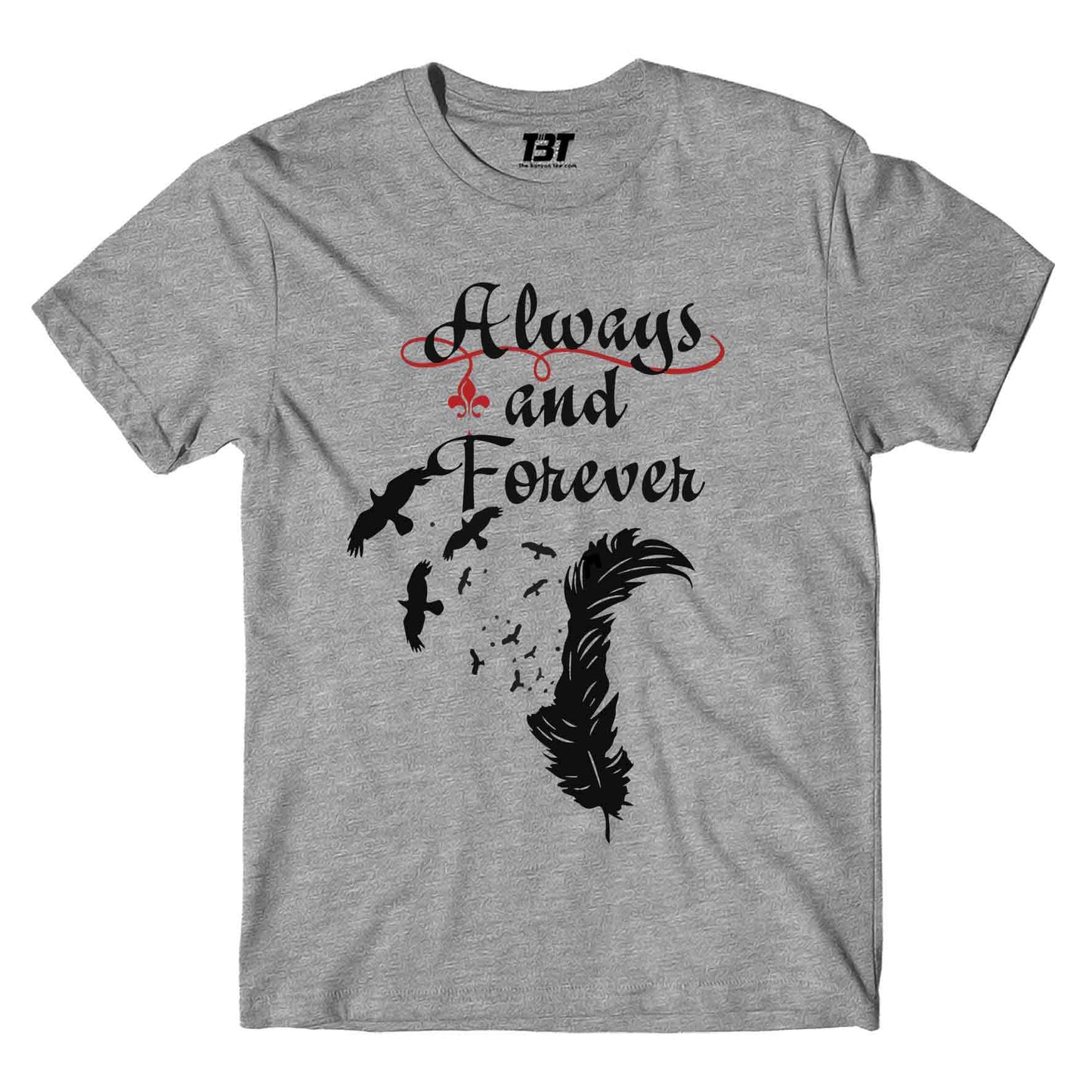 the vampire diaries always and forever t-shirt tv & movies buy online india the banyan tee tbt men women girls boys unisex gray tvd stefan elena damon caroline katherine tyler bonnie