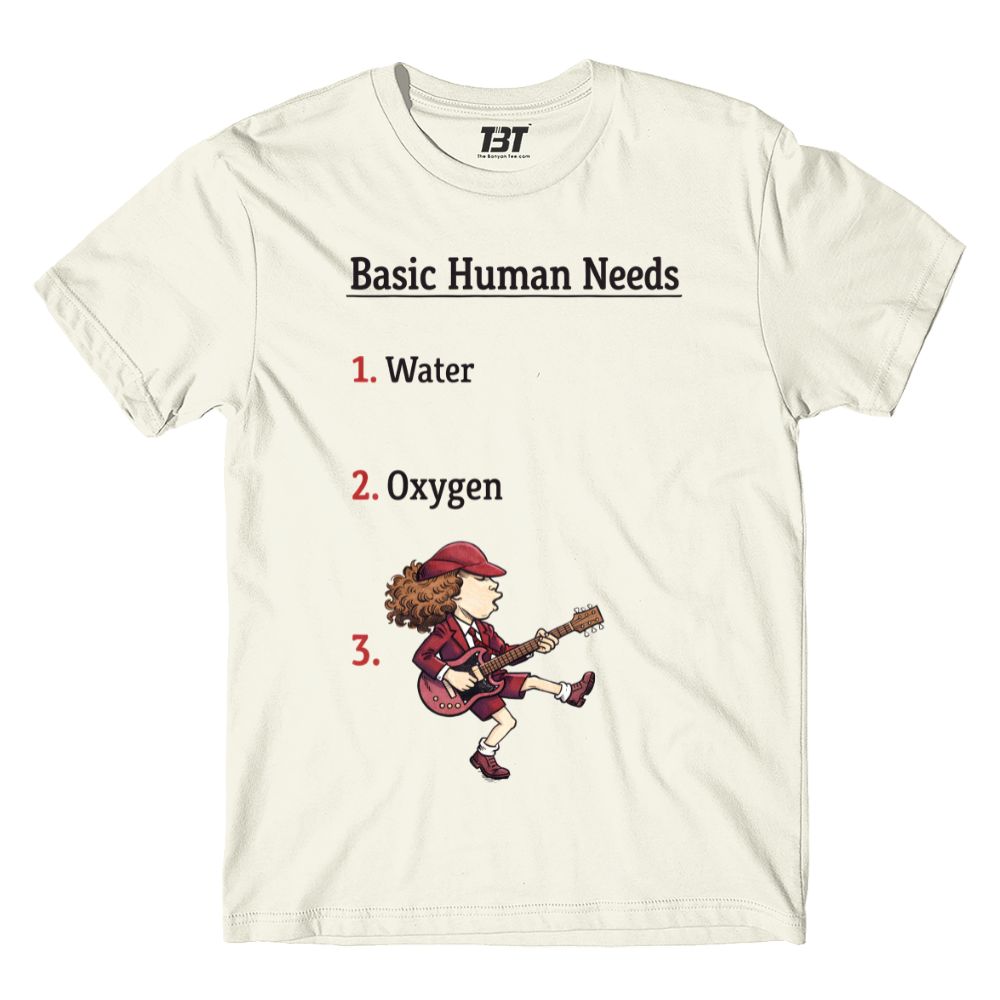 ac/dc basic human needs t-shirt music band buy online india the banyan tee tbt men women girls boys unisex off white 