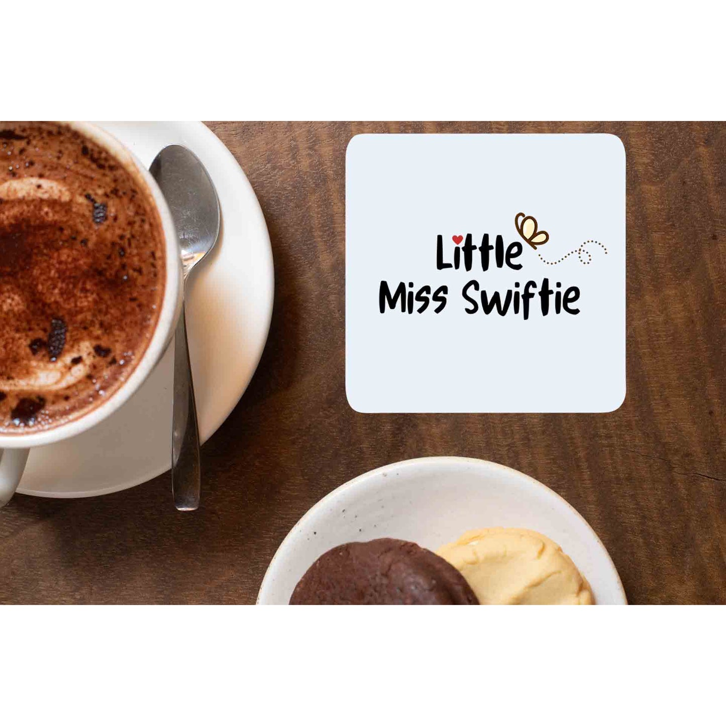taylor swift little miss swiftie coasters wooden table cups indian music band buy online india the banyan tee tbt men women girls boys unisex  