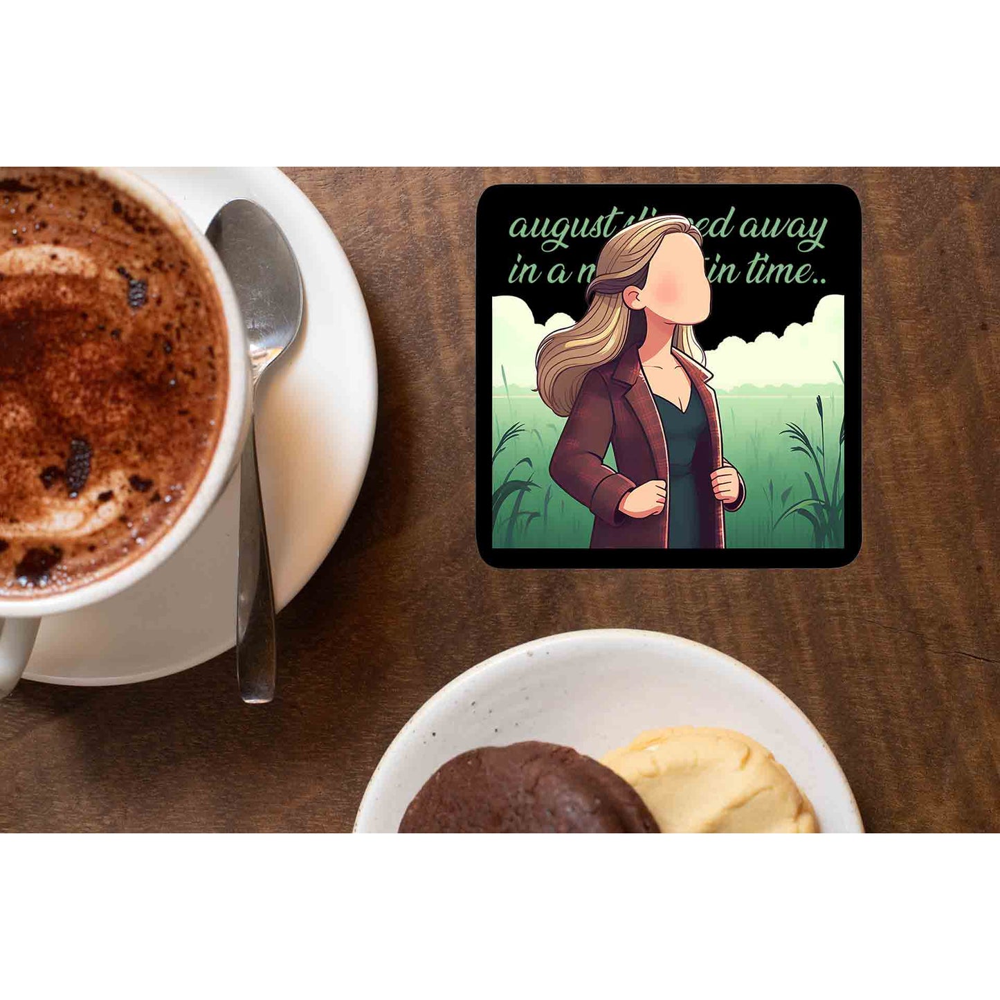 taylor swift august coasters wooden table cups indian music band buy online india the banyan tee tbt men women girls boys unisex  