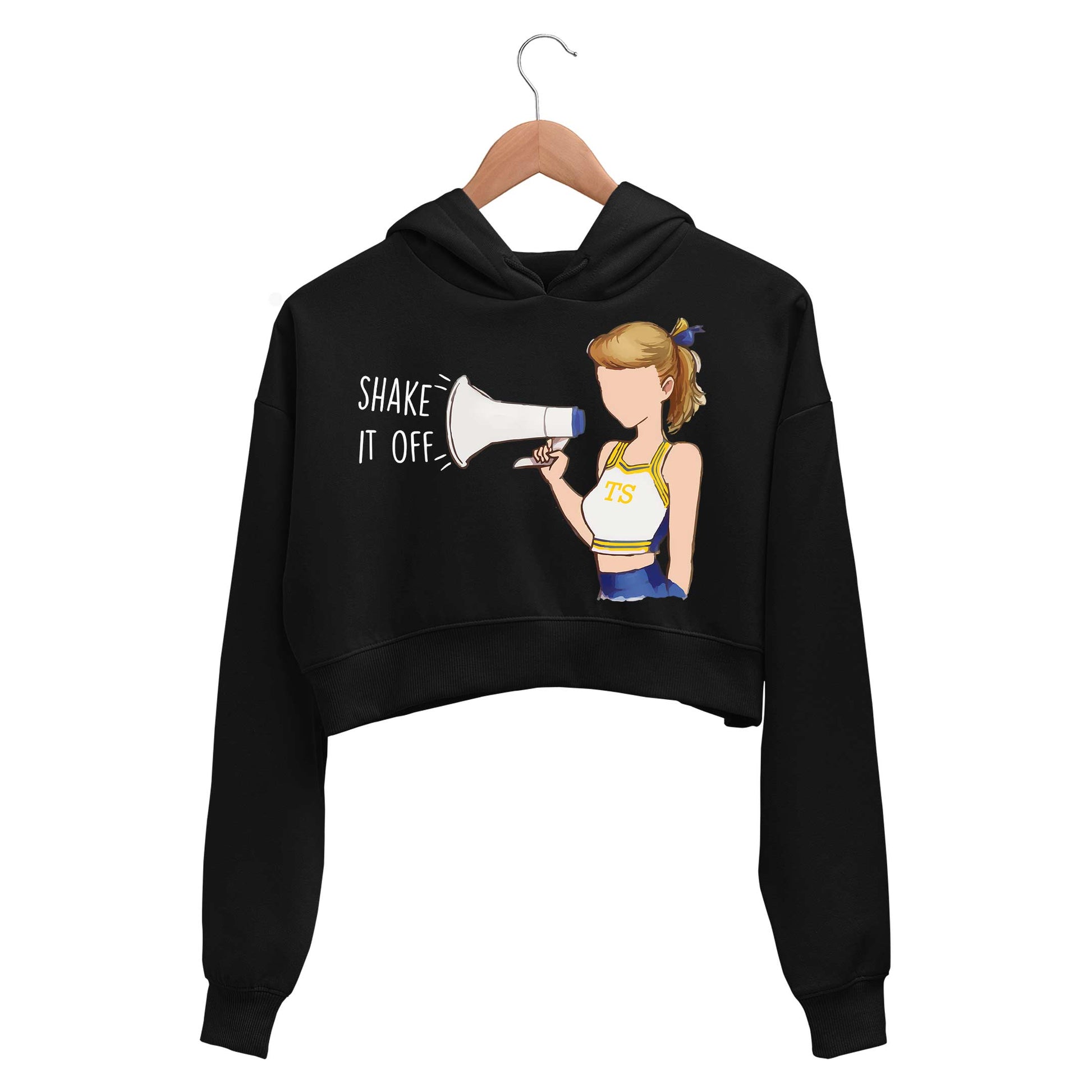 taylor swift shake it off crop hoodie hooded sweatshirt upper winterwear music band buy online india the banyan tee tbt men women girls boys unisex black