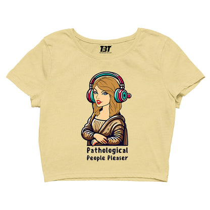 taylor swift pathological people pleaser crop top music band buy online india the banyan tee tbt men women girls boys unisex s