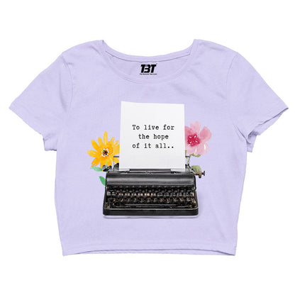 taylor swift live for the hope crop top music band buy online india the banyan tee tbt men women girls boys unisex s