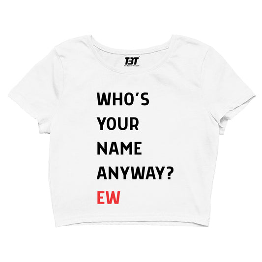 taylor swift who's your name custom t-shirt crop top music band buy online india the banyan tee tbt men women girls boys unisex s 